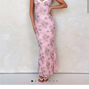 Tiger Mist Pink Sweetheart Maxi Gown Amaran